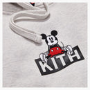 Kith X Disney Sitting Classic Logo Mickey Hoodie Heather Gray