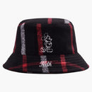 Kith X Disney Wool Bucket Hat Plaid/black