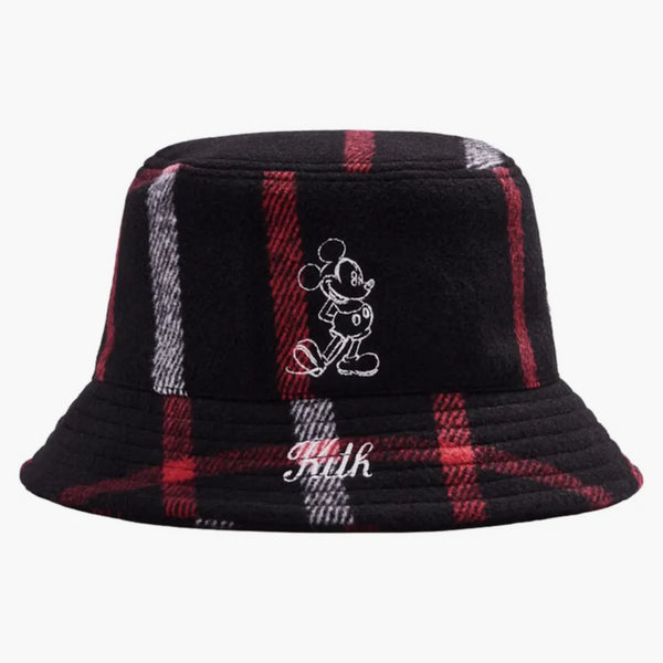 Kith X Disney Wool Bucket har rutig/svart