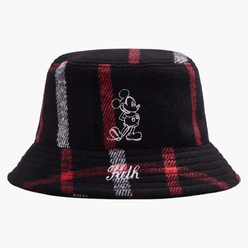 Kith x Disney Wool Bucket má kostkované/černé