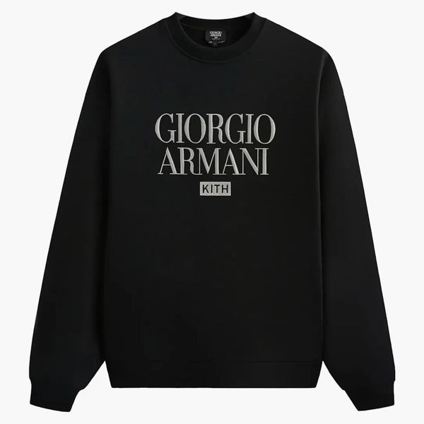 Kith X Giorgio Armani Nelson Crewneck Black