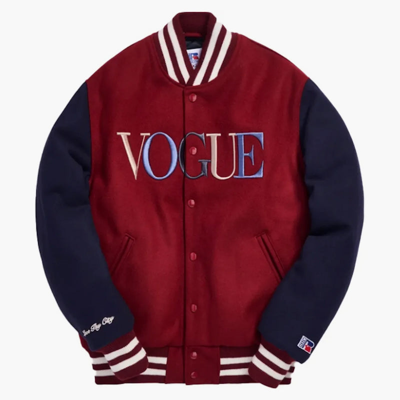 Kith X Golden Bear X Vogue Varsity Brooklyn Jacket Cardinal