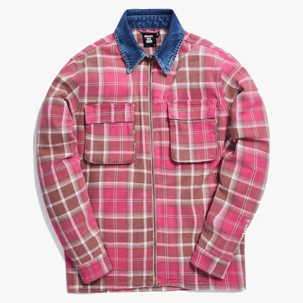 Kith x Ksubi Kace Zip tričko Bleached Plaid