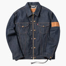 KITH X Levi's Raw Trucker Jacket Dark Indigo