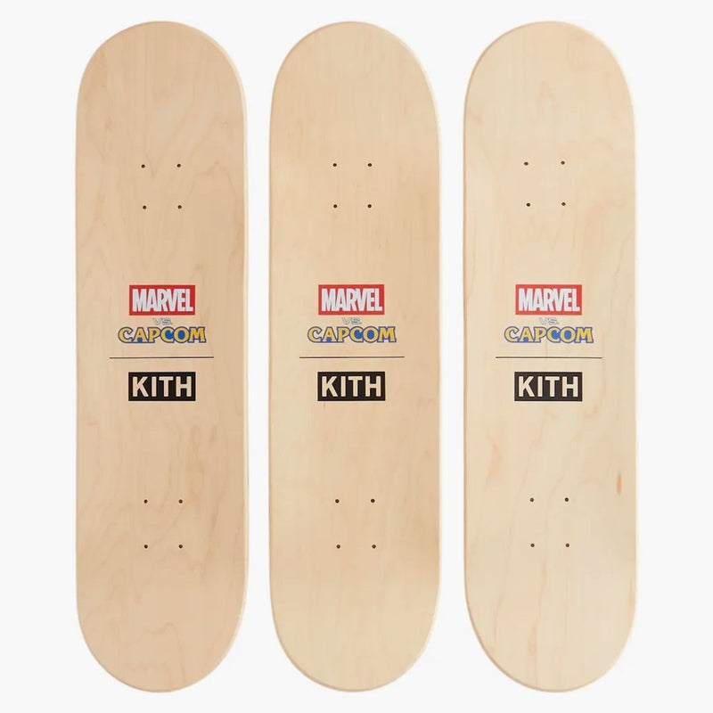 Kith X Marvel Capcom Triptych Set Of 3 Skateboard Deck