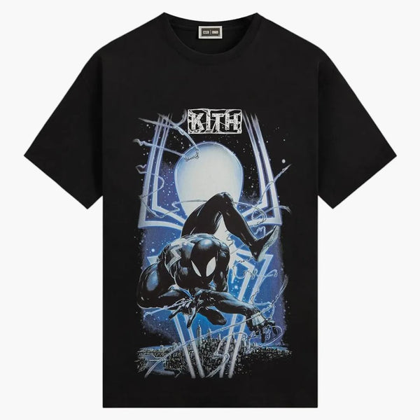 Kith X Marvel Symbiote Spiderman Vintage Tee Black
