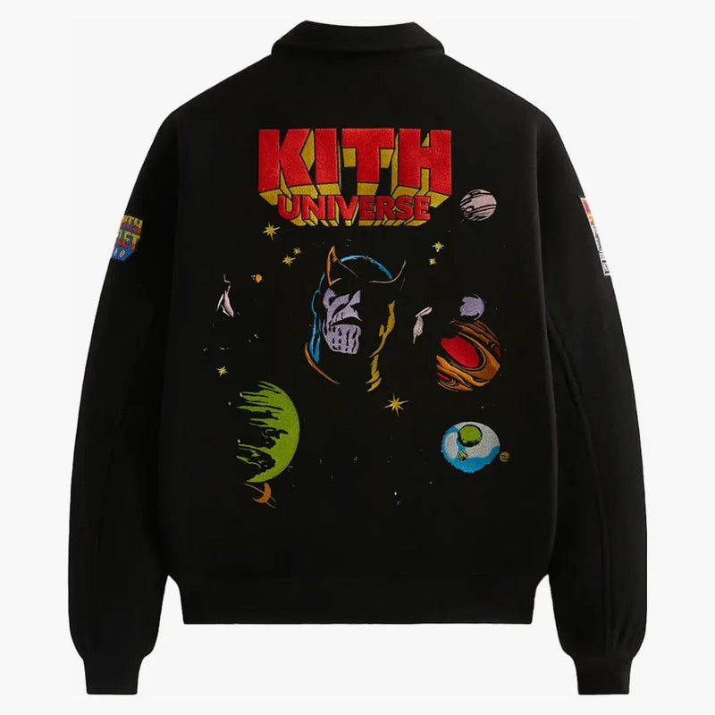 Kith X Marvel Universe Varsity Jacket Black/red