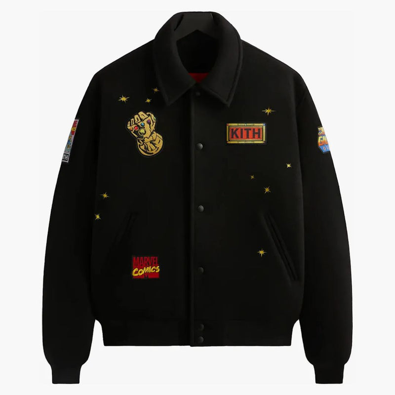 Kith X Marvel Universe Varsity Jacket Black/red