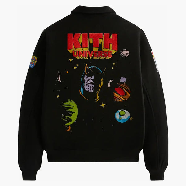 Kith X Marvel Universe Varsity Jacket Black/yellow
