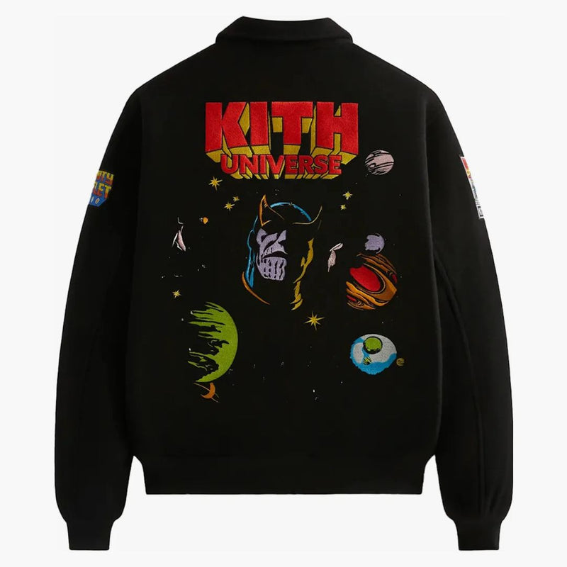 Kith X Marvel Universe Varsity Jacket Black/yellow