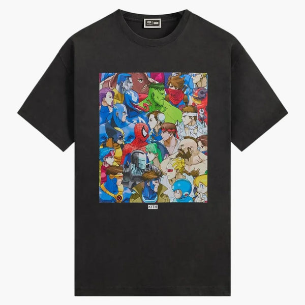 Kith X Marvel Vs. Capcom Clash Of Super Heroes Vintage Tee Black