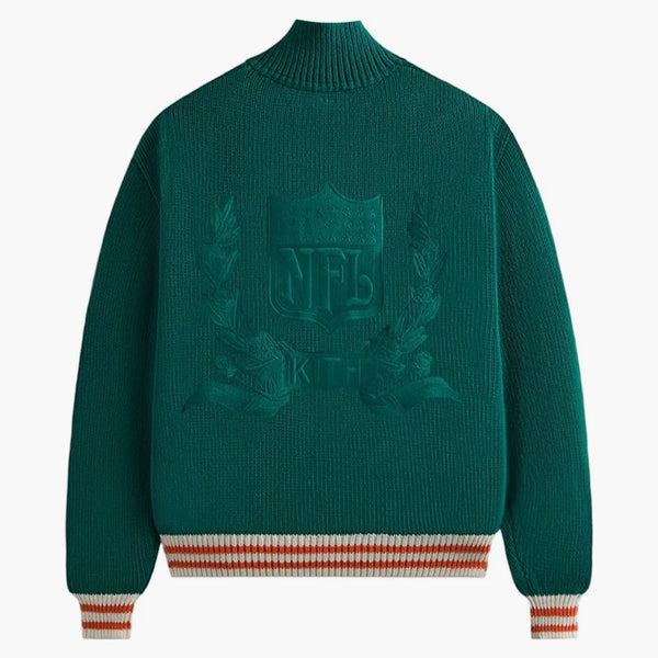 Kith X Nfl 47 Dolphins Wyona Full Zip Sweater Center