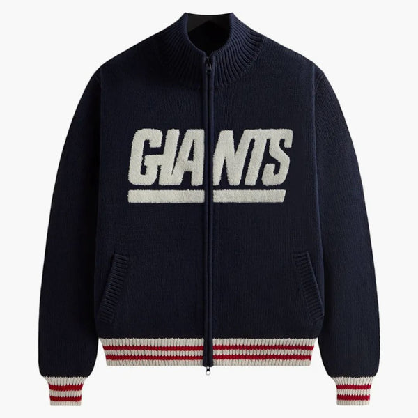 Kith X Nfl 47 Giants Wyona Full Zip Sweater Nocturnal