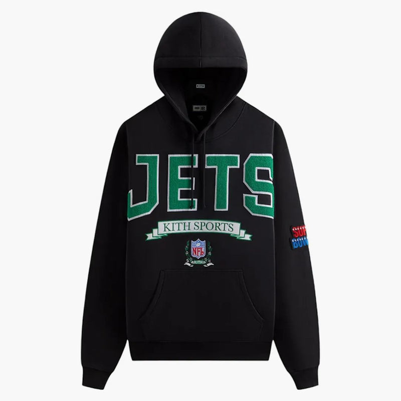 Kith X Nfl 47 Jets Nelson Hoodie Black