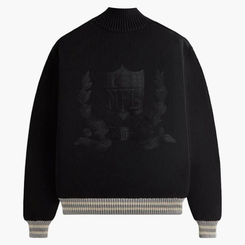 Kith X Nfl 47 Raiders Wyona Full Zip Sweater Black