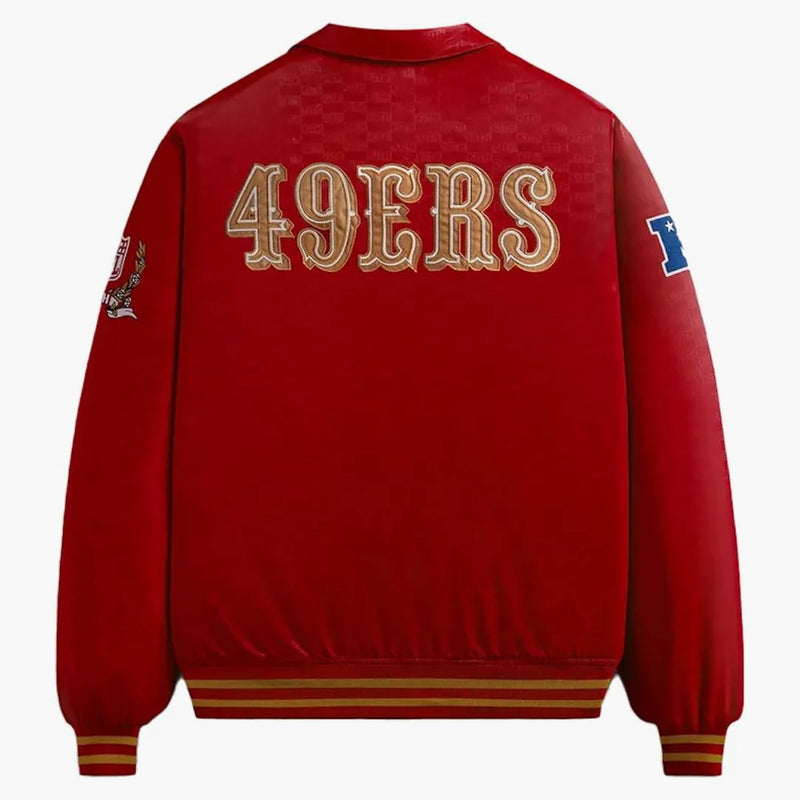 Kith X NFL 49ers Satin Bomber Jacket Dalle