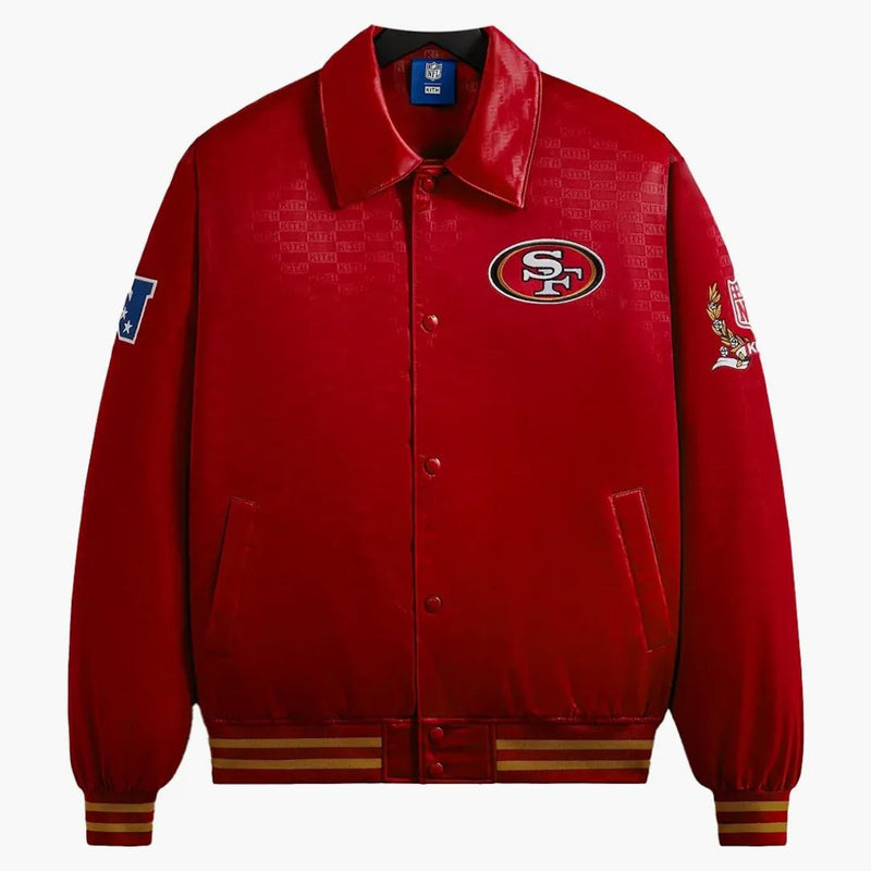 Kith X NFL 49ers Satin Bomber Jacket Dalle