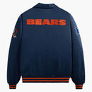 Kith x NFL Bears Medidor de chaqueta de bombardero de satén