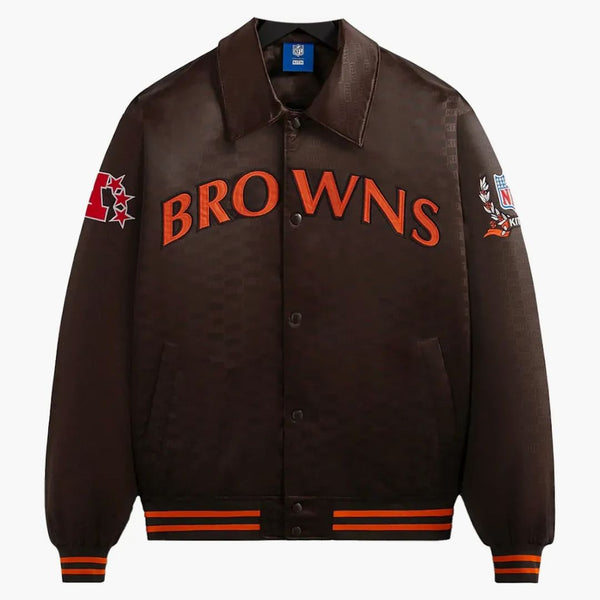 Kith X NFL Browns Satin Bomber Jacket Zoom