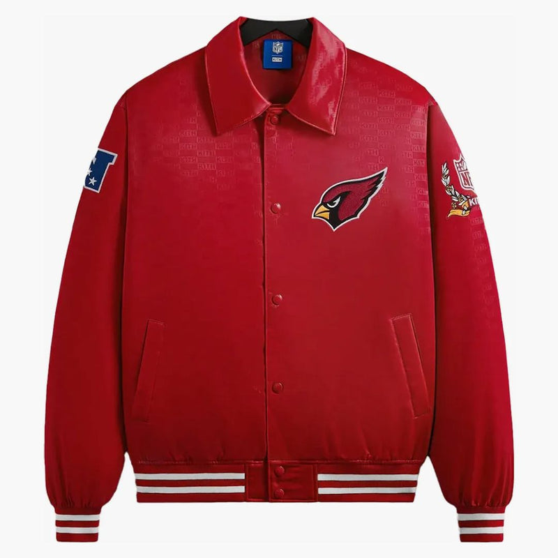 Kith X NFL Cardinals Satin Bomber Jacket modifierad