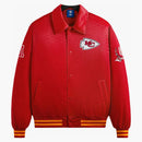 Kith X Nfl Chiefs Satin Bomber Jacket Race