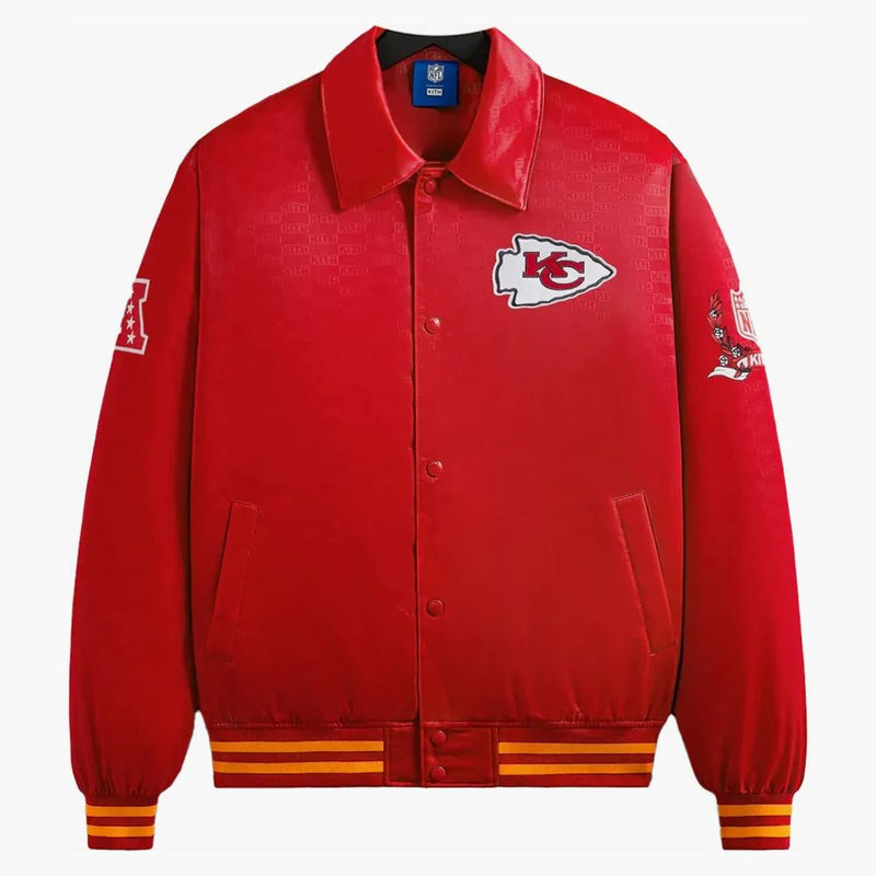Kith X NFL Chiefs Satin Bomber Jacket Race