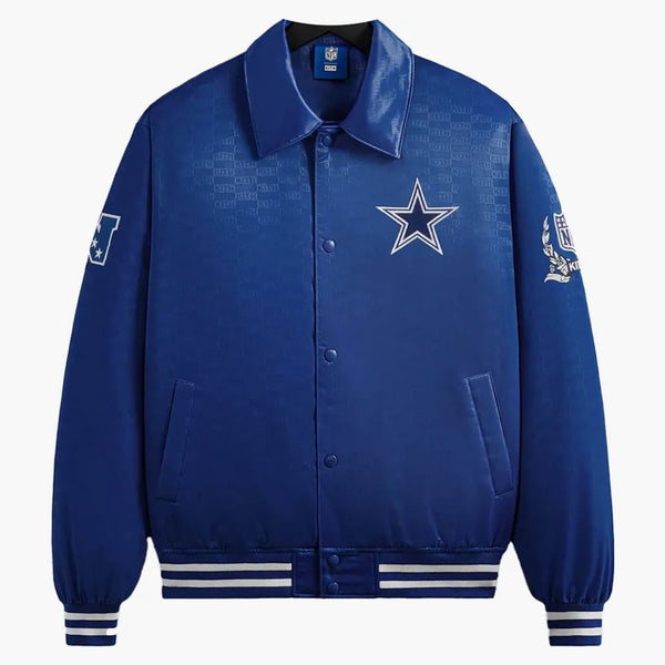 Kith X NFL Cowboys Satin Bomber Jacket Action