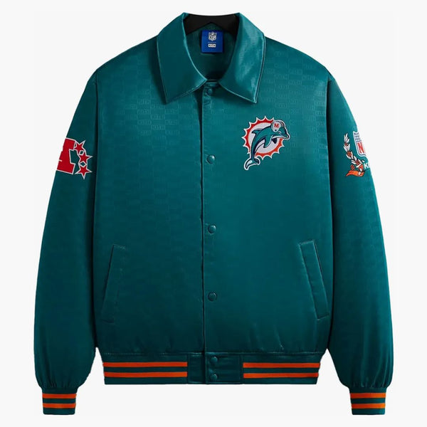 Kith X NFL Dolphins Satin Bomber Jacket Center