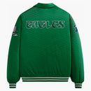 Kith X NFL Eagles Satin Bomber Jacket Parrot