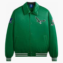 Kith X NFL Eagles Satin Bomber Jacket Parrot