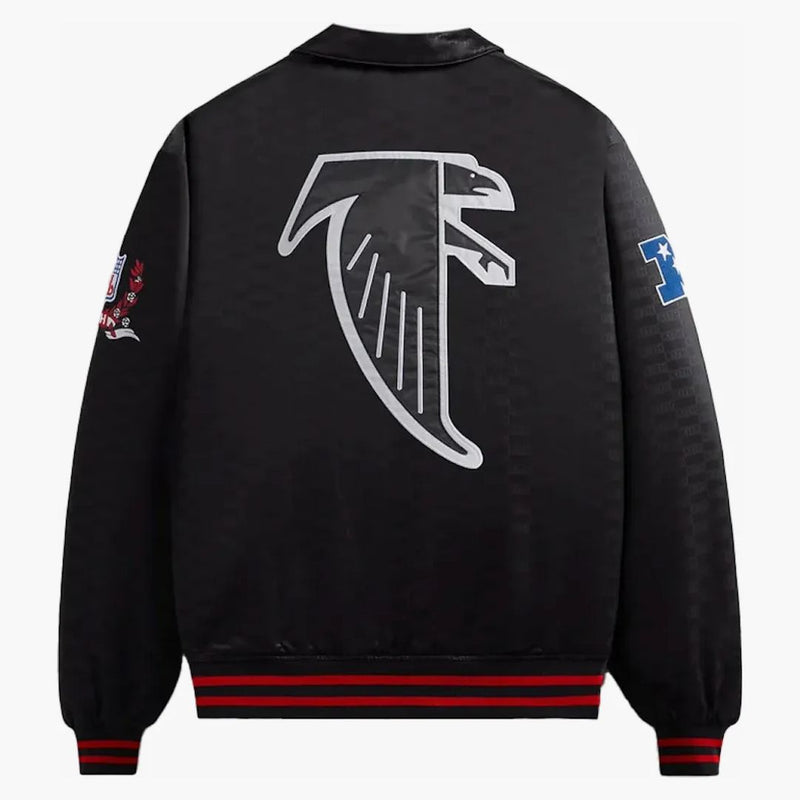 Kith X NFL Falcons satin bomberjacka svart