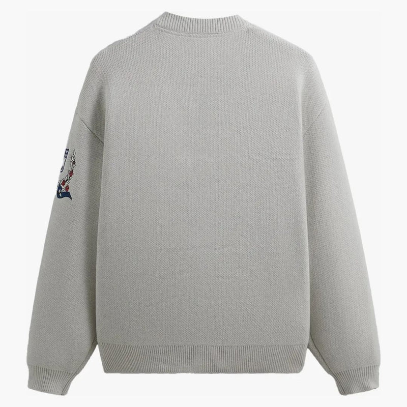 Kith X NFL Giants Chunky Cotton Sweater Light Heather Grey