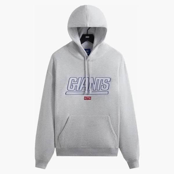 Kith X NFL Giants Laurel Hoodie Light Heather Grey