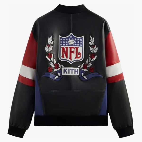 Kith X NFL Giants läderjacka ström