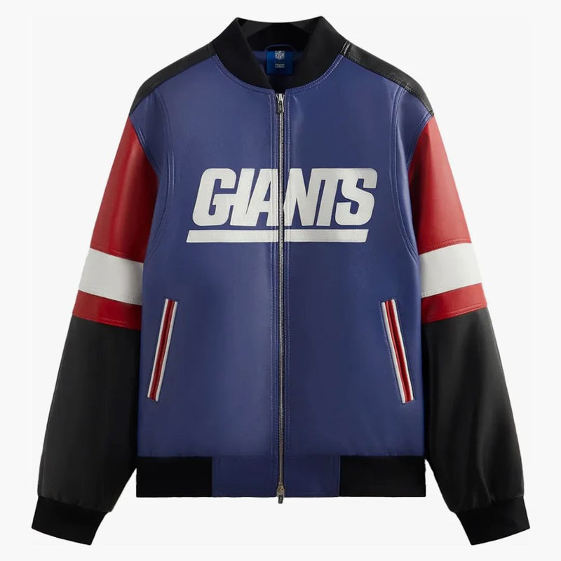 Kith X NFL Giants läderjacka ström