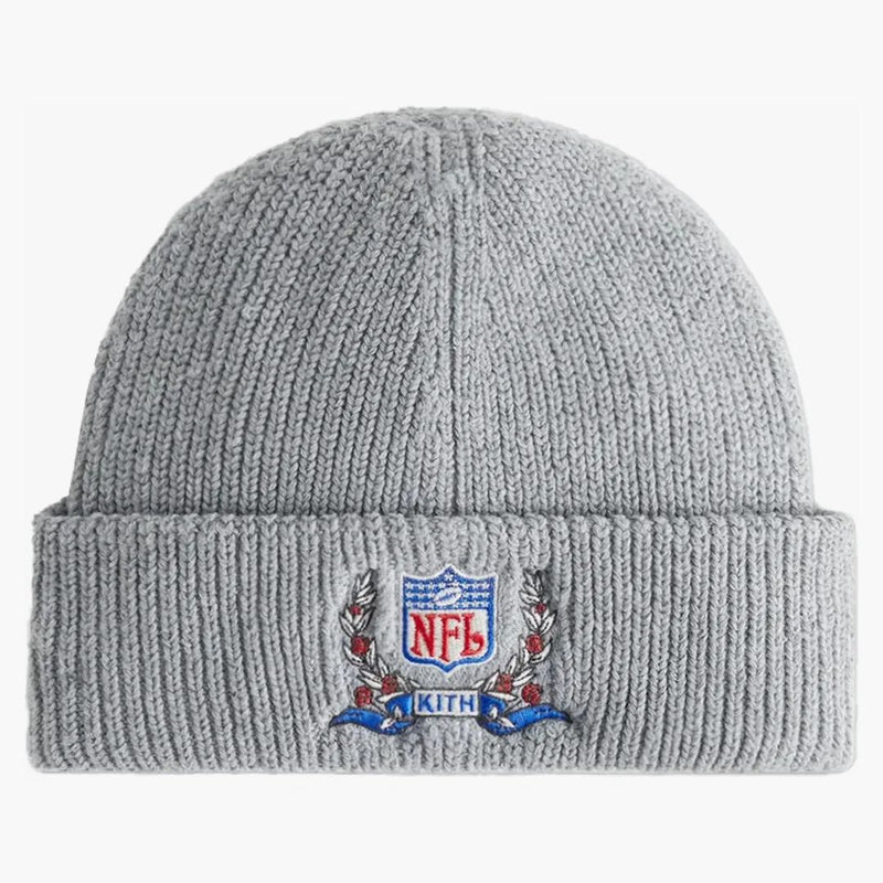 Kith x nfl giants Mia Beanie Light Heather šedá