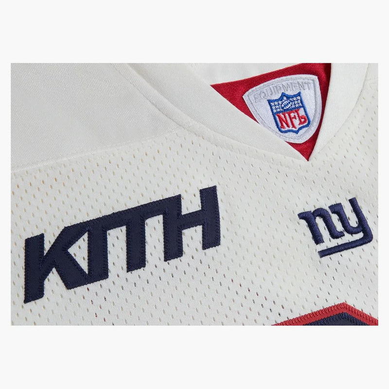 Kith X Nfl Giants Mitchell & Ness Tiki Barber Jersey Sandrift