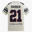 Kith X Nfl Giants Mitchell & Ness Tiki Barber Jersey Sandrift