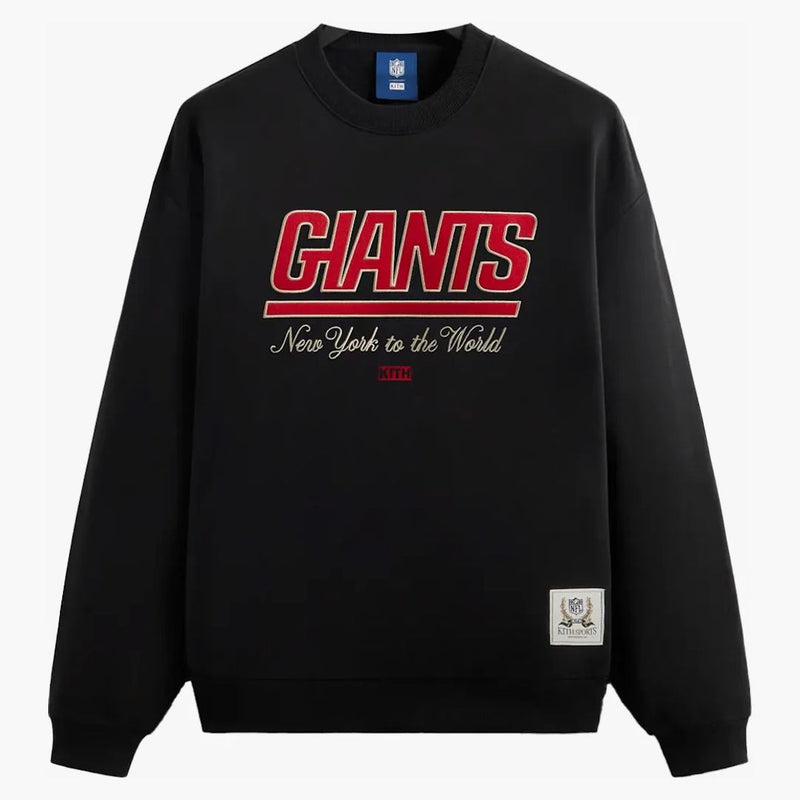 KITH X NFL Giants Nelson Vintage Crewneck Black