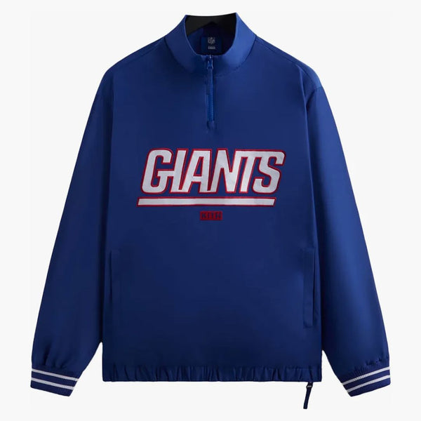 Kith X NFL Giants Nylon Mock Neck Quarter Zip Current