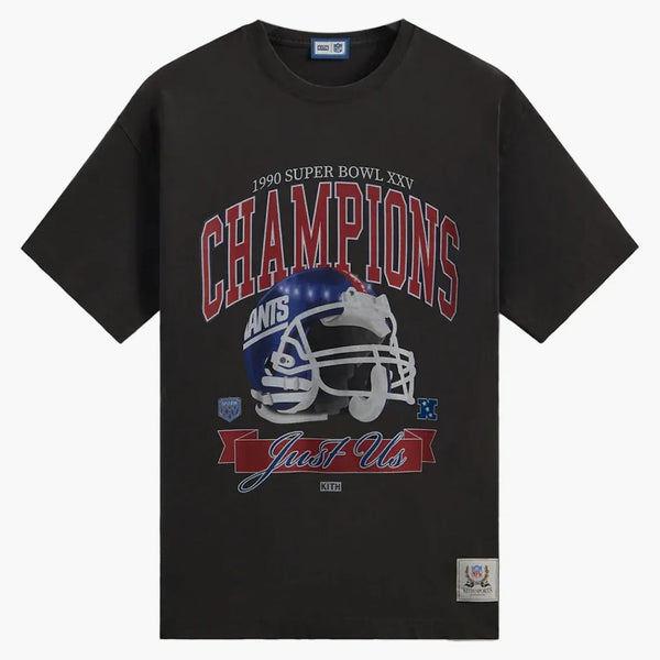 KITH X NFL Giants Superbowl Vintage Tea Black