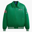 Kith x nfl jets chaqueta bombardero satin luna
