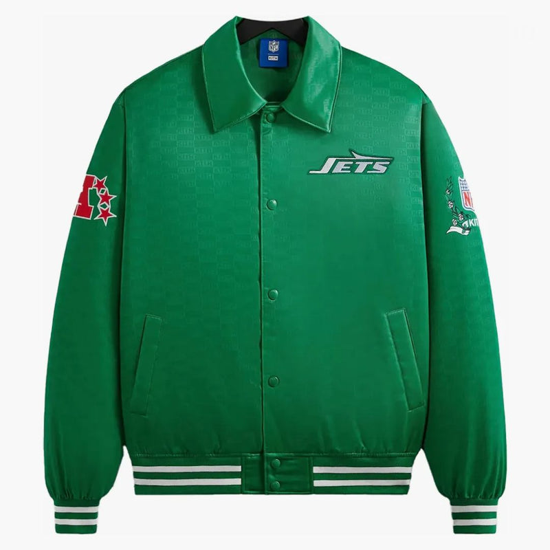 Kith X NFL Jets Satin Bomber Jacket Luna