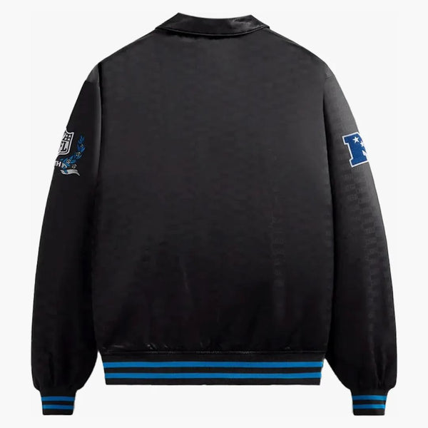 Kith X NFL Panthers Satin Bomber Jacket svart