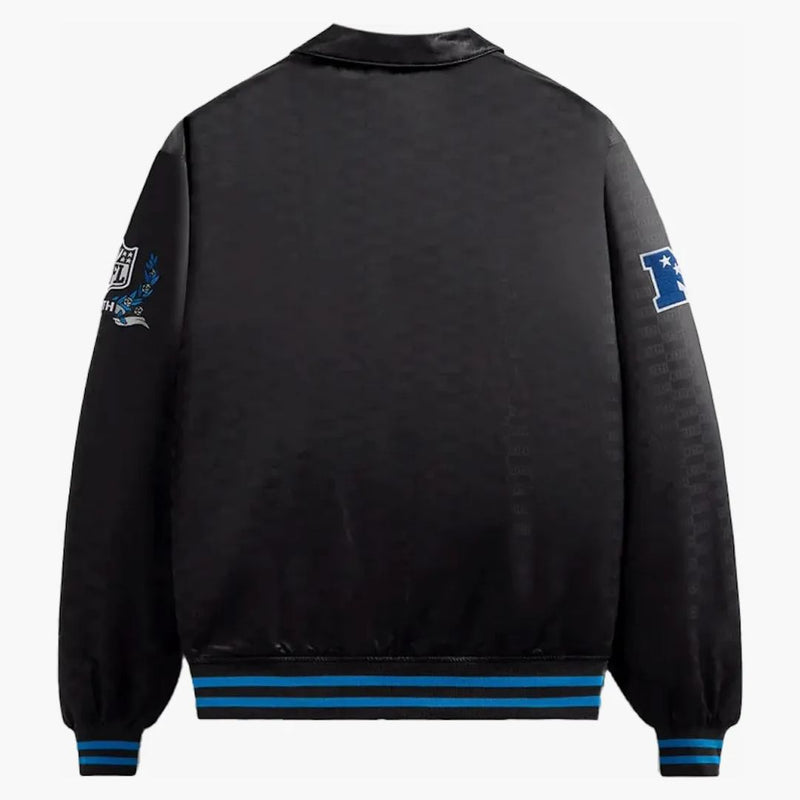 Kith X NFL Panthers Satin Bomber Jacket svart