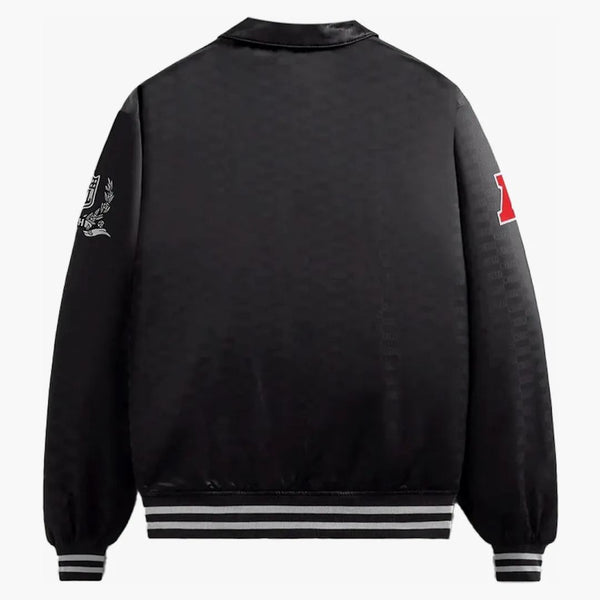Kith X NFL Raiders Satin Bomber Jacket svart