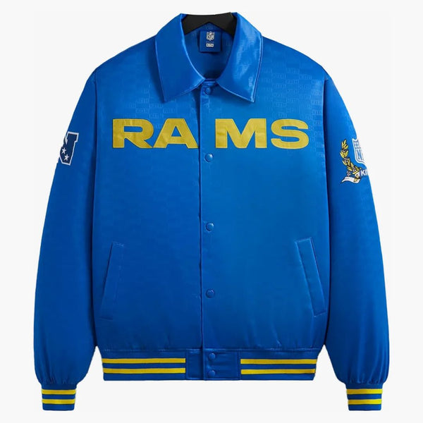 Kith X NFL Rams Satin Bomber Jacket Greek