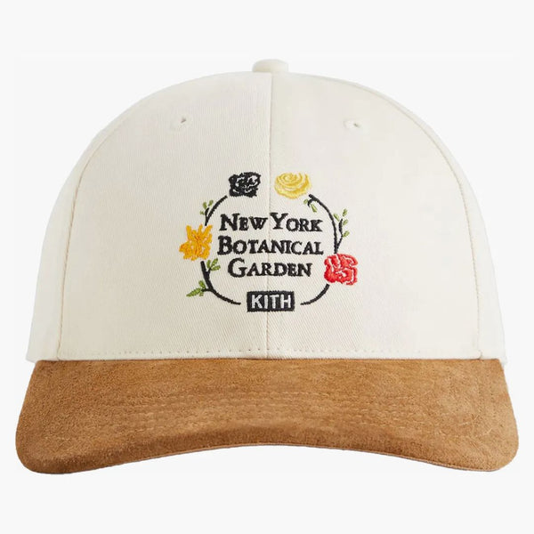 Kith x New York Jardín botánico hasta el gamor de gamuza Aaron Cap Sandid