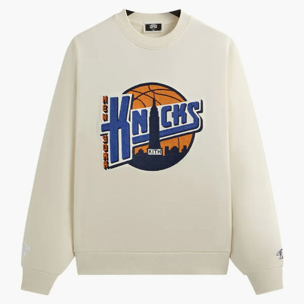 Kith X New York Knicks City Vintage Nelson Crewneck Sandrift