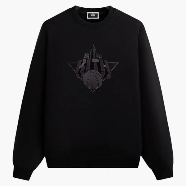 Kith X New York Knicks Empire Vintage Nelson Crewneck Black